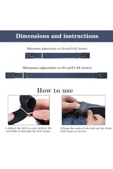 ILUBUTO 5 pièces Grtel sans boucle, coloré, gemeinsam