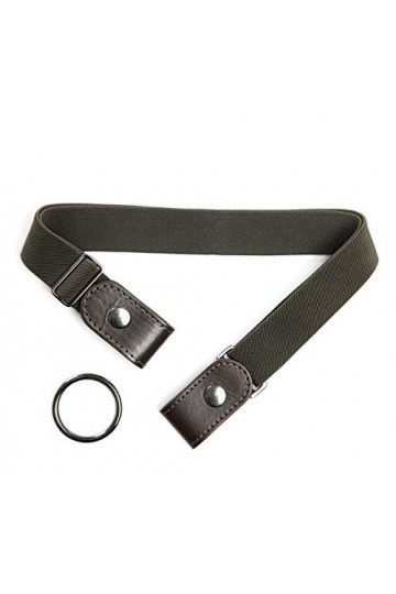 DWOY Ceinture sans boucle confortable réglable invisible - Vert -