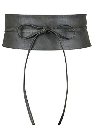 Frentree Ceinture femme, large ceinture portefeuille Obi avec laçage