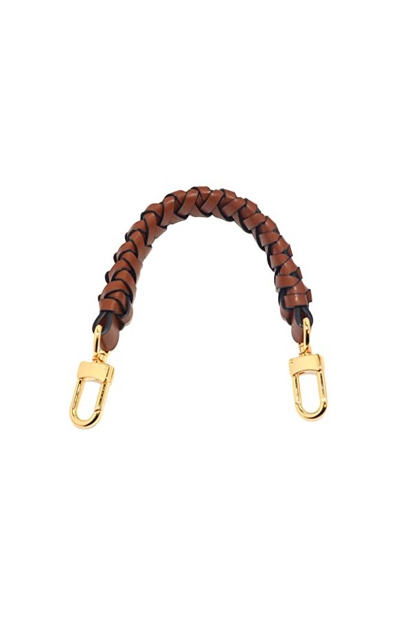 CLYDD Poignée tressée en cuir véritable pour LV Beaubourg Hobo Top Handle Neonoe Strap Pouch Pochette Pochette Pochette Poche