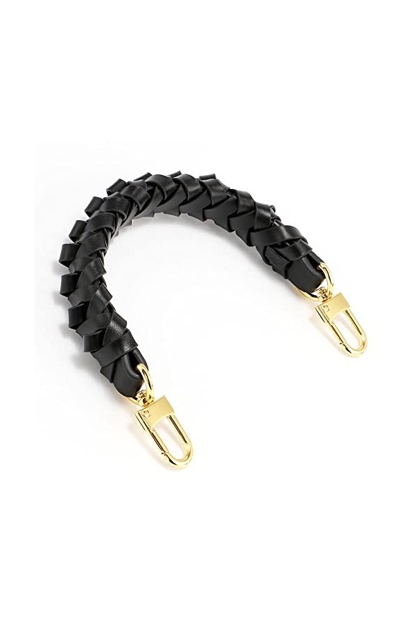 CLYDD Poignée tressée en cuir véritable pour LV Beaubourg Hobo Top Handle Neonoe Strap Pouch Pochette Pochette Pochette Poche