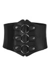 GRACE KARIN Femmes Cuir Large Ceinture Corset Élastique Rivets Taille Classique Corset Ceinture pour Punk Gothique Vêtements 