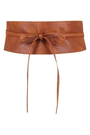 Frentree Ceinture femme, large ceinture portefeuille Obi avec laçage