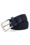 AnJuHoPa Ceinture Stretch de Ceinture élastique Durable Sans Nickel Ceinture de Tissu Marine 115CM