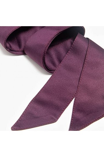 Maya Deluxe Womens Belt Ladies Satin Sash Waist Tie Ribbon Bow Accessory for Bridesmaids Bridal Wedding Prom Evening Occasion