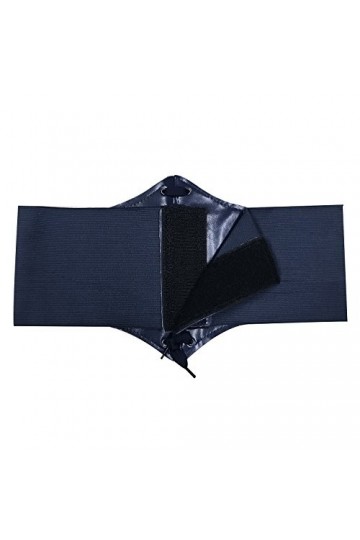 HANERDUN Ceinture Corset pour Femme Cuir Corset à Lacets Ceinture Élastique Ceinture Rétro Cinch Quatre Tailles - Bleu - Tail