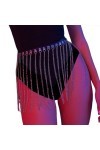 Ushiny Punk femmes ceintures de taille en cuir gland ceinture de corps accessoires dhalloween tenue de fête Rave pour femmes