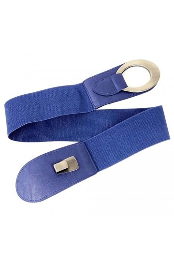 LIVAN - Ceinture femme - ceinture Large Élastique Extensible souple taille - Métal Clouté Crochet Boucle - taille 75cm 80cm -