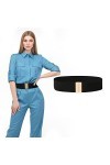 Kajeer Femmes Large Élastique Boucle Ceinture - 5 cm Large Taille Ceinture Tondeuse Ceinture extensible ou robe femme et fill