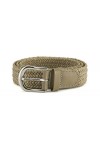 Streeze ceinture de 30 mm extensible et tressé avec une boucle en métal argent 6 tailles Beige, L 