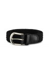 Streeze ceinture de 30 mm extensible et tressé avec une boucle en métal argent 6 tailles Beige, L 