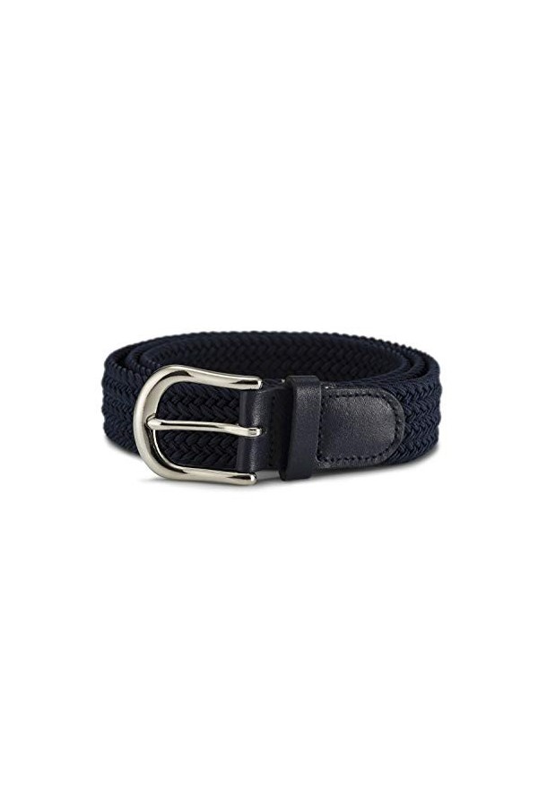 Streeze ceinture de 30 mm extensible et tressé avec une boucle en métal argent 6 tailles Beige, L 
