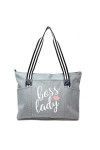 Joli sac fourre-tout en toile avec poche zippée pour femme, patron, manager, coordinateur du chaos, cadeau de remerciement po