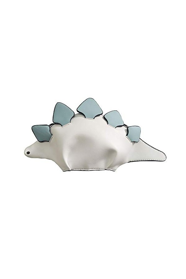 MILATA Sac à main en cuir synthétique pour femme en forme de dinosaure, jaune, Small