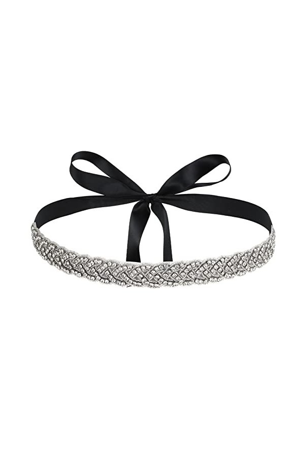 Dacitiery Ceintures en strass pour femme - Ceinture de mariée en cristal faite à la main avec strass pour femme - Pour mariée