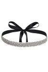 Dacitiery Ceintures en strass pour femme - Ceinture de mariée en cristal faite à la main avec strass pour femme - Pour mariée