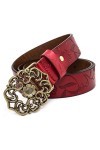 AmyKer femme Ceinture en cuir véritable pour pantalon en jean Robe à fleurs avec ceinture, Ceinture vintage à fleurs pour fem