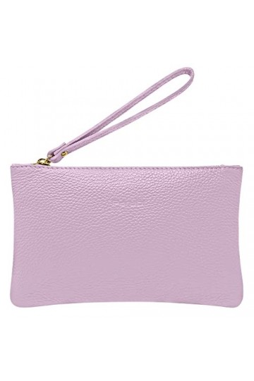 Parubi Pochette à Main Petite pour Femme, Mini Sac à Main en Cuir Souple Véritable Fabriqué en Italie, Pochette avec Cordon e
