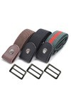 Ceinture élastique sans boucle pour homme et femme - Taille élastique - Convient pour les pantalons sans ceinture, jeans, sho