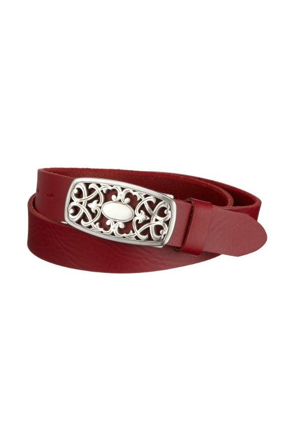 MGM - Ceinture - Femme - Rouge Dunkelrot - FR : 87 Taille fabricant : 85 