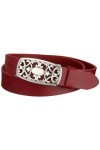 MGM - Ceinture - Femme - Rouge Dunkelrot - FR : 87 Taille fabricant : 85 