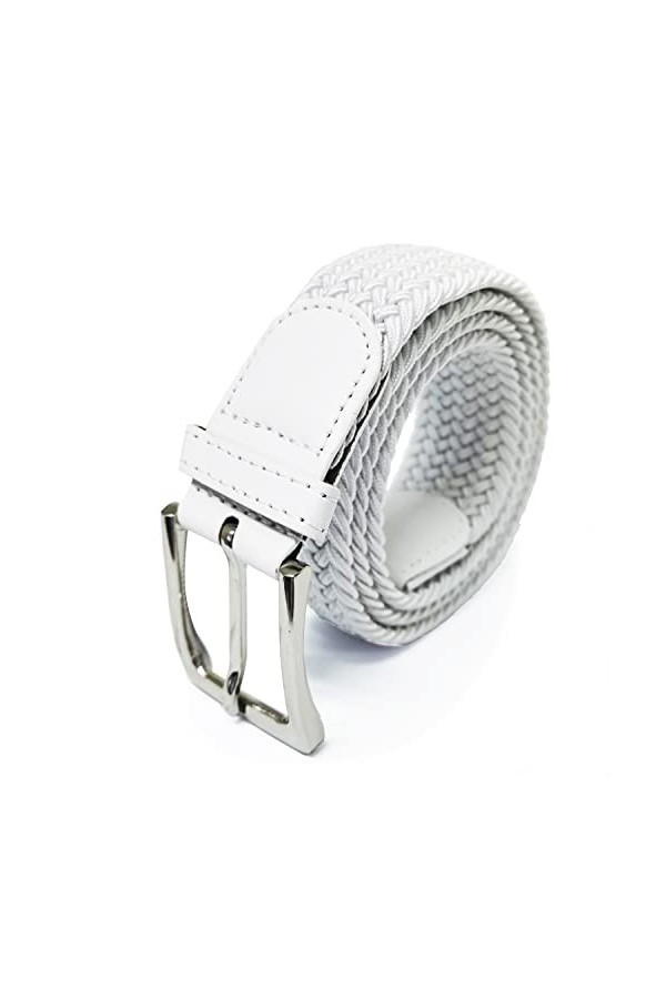 Gloop BE201701 Ceinture élastique en tissu tressé pour homme et femme - Multicolore - 135 cm