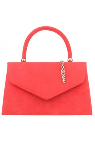 Girly Handbags Femmes Top Handle Faux Suede Clutch Bag Grab Holder Sac ˆ main pour femme