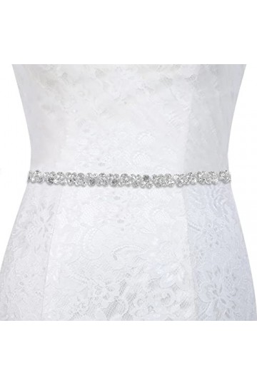 Hainue Ceinture Femme de Mariée en cristal avec strass pour robe de bal robes de soirée équipe de mariée