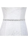 Hainue Ceinture Femme de Mariée en cristal avec strass pour robe de bal robes de soirée équipe de mariée