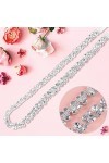 Hainue Ceinture Femme de Mariée en cristal avec strass pour robe de bal robes de soirée équipe de mariée