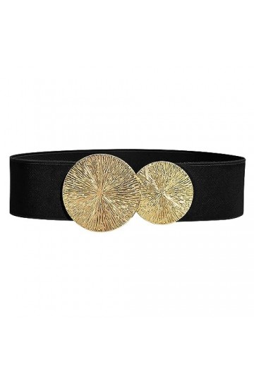 Moorle Ceinture élastique pour femme, Noir , Für Taillenweite 70cm-80cm