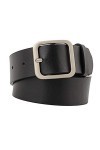 KESYOO 1 ceinture en cuir pour femme - Entièrement réglable - Style décontracté - Forme carrée - Boucle pour femme - Longueur