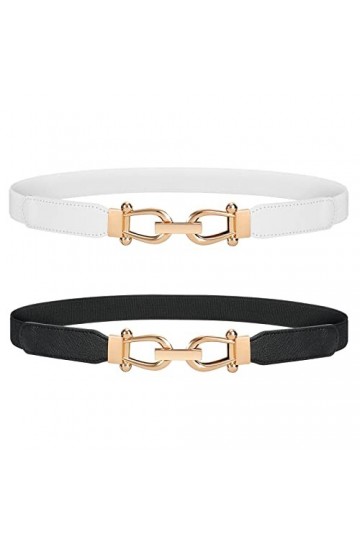 JasGood Lot de 4 ceintures élégantes pour robe - Style simple - Design unique - Élégant et tendance - Pour robe courte et lon