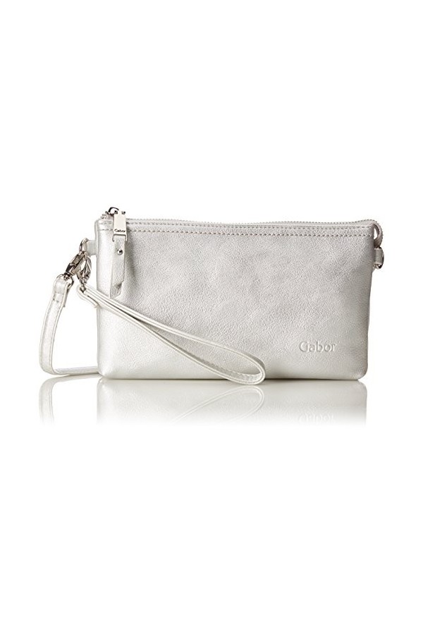 Gabor Femme Emmy Sac de soirée, Argent Silber , 4,5x13,5x22,5 cm B x H x T 