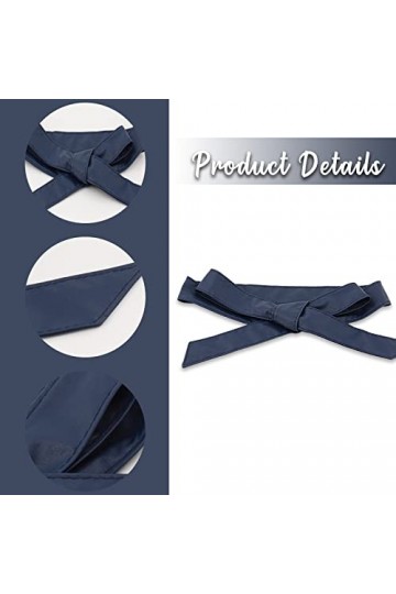 Vordpe Ceinture Obi tendance en cuir synthétique de couleur unie - 4,6 cm de large - 178 cm - Ceinture en satin pour mariage,