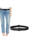 Wonolo Ceinture Elastique Confortable Invisible pour Jeans Sans Enflure Antidérapant No Show Réglable