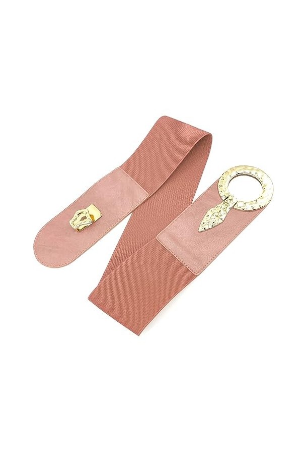 LIVAN - Ceinture femme - ceinture Large Élastique Extensible souple taille - Métal Crochet Boucle - taille 75cm 80cm - tendan