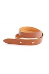 oopsmark Ceinture en cuir sans boucle - Marron clair