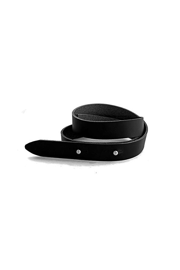 oopsmark Ceinture en cuir sans boucle - Marron clair