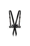 TOFBS Punk Taille Harnais Ceinture en Cuir Corps Poitrine Chaîne Noir Goth Gilet Ceinture Réglable Bijoux de Corps pour Femme