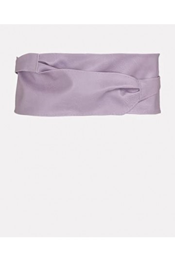 Krisp Ceinture femme Obi Simili Cuir Large Chic élégante pour robe Soiré Cérémonie Cérémonie, Lilas, Taille Unique, 14987-LIL