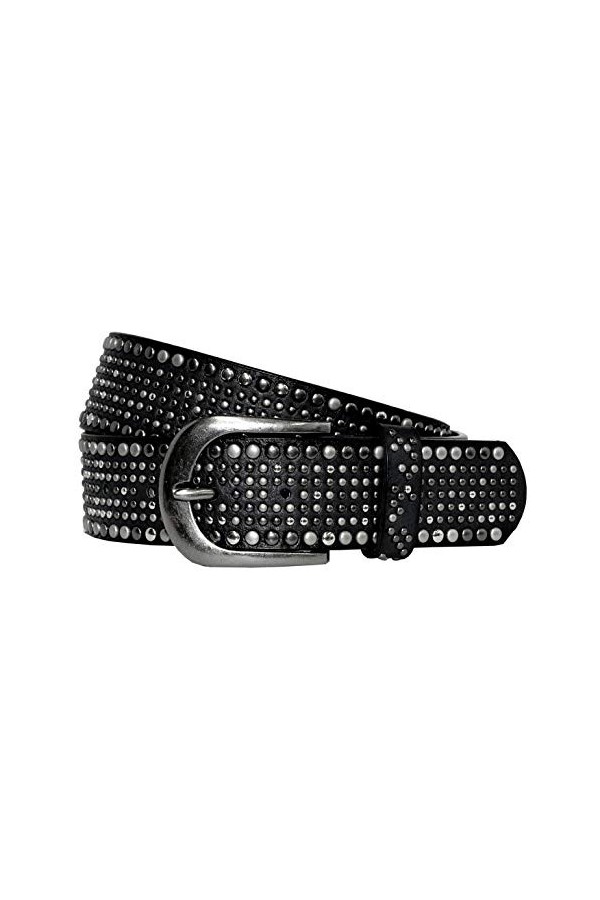 Just -Key Ceinture vintage à rivets pour femme - Rouge - Medium