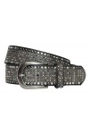 Just -Key Ceinture vintage à rivets pour femme - Rouge - Medium