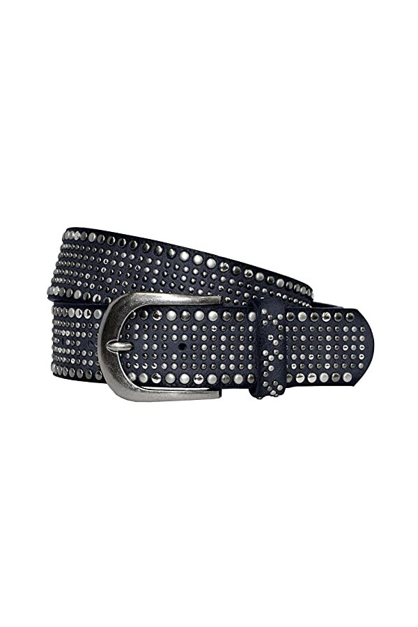 Just -Key Ceinture vintage à rivets pour femme - Rouge - Medium