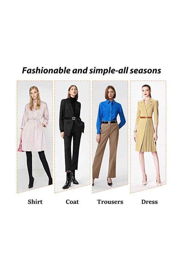 CINGHIA Ceinture Femme Elastique,Lot de 3 Ceinture Elastique Femme,Ceinture Fine Élastique pour Femme avec Boucle en Métal,St