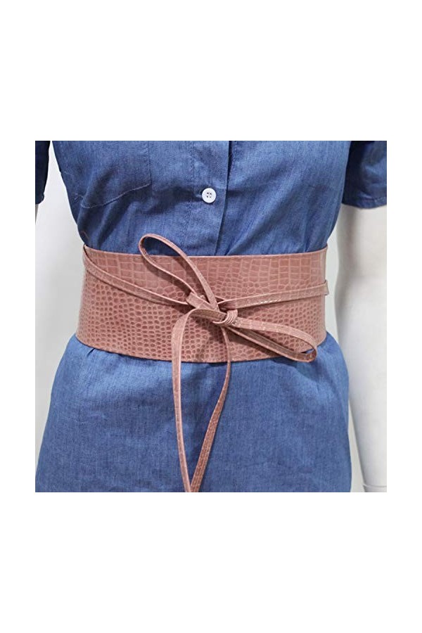 Glamexx24 Ceinture femme large similicuir Obi ceinture portefeuille classique