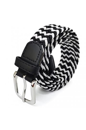 Glamexx24 Ceinture en tissu élastique pour femmes tressée 25mm Ceinture élastique Ceinture élastique Femme