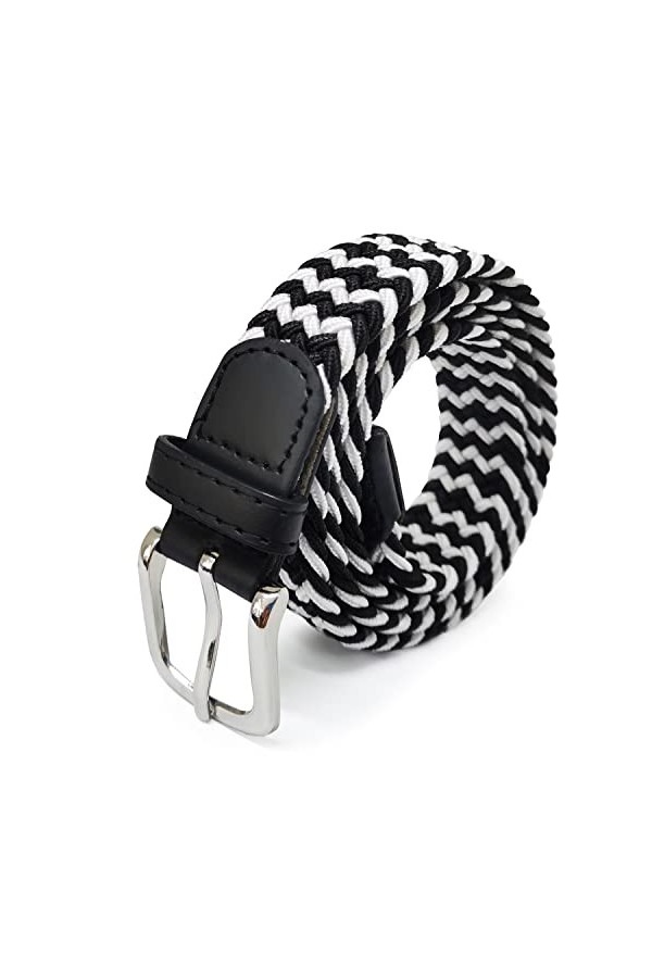 Glamexx24 Ceinture en tissu élastique pour femmes tressée 25mm Ceinture élastique Ceinture élastique Femme