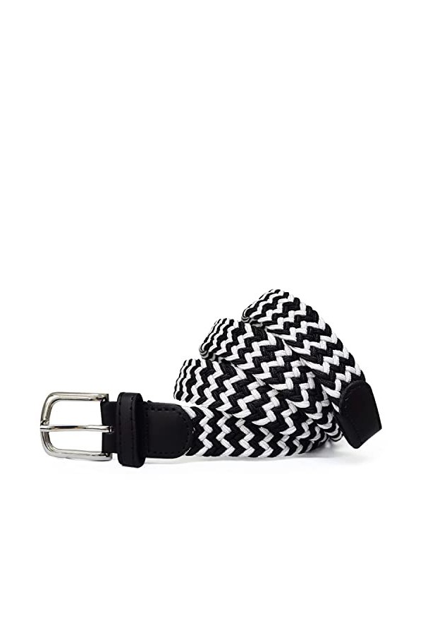 Glamexx24 Ceinture en tissu élastique pour femmes tressée 25mm Ceinture élastique Ceinture élastique Femme