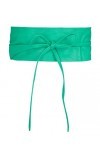 Krisp Ceinture femme Obi Simili Cuir Large Chic élégante pour robe Soiré Cérémonie Cérémonie, Menthe, Taille Unique, 14987-MN